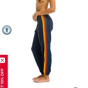 Aviator Nation Navy 5-Stripe Sweatpants